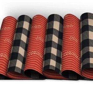 Reversible Heat Resistant Placemats (Buffalo Plaid)